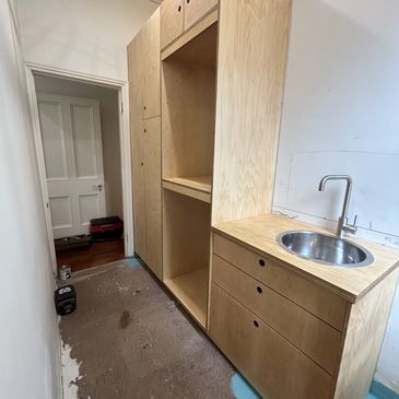 Interior finishing and shelving carpentry